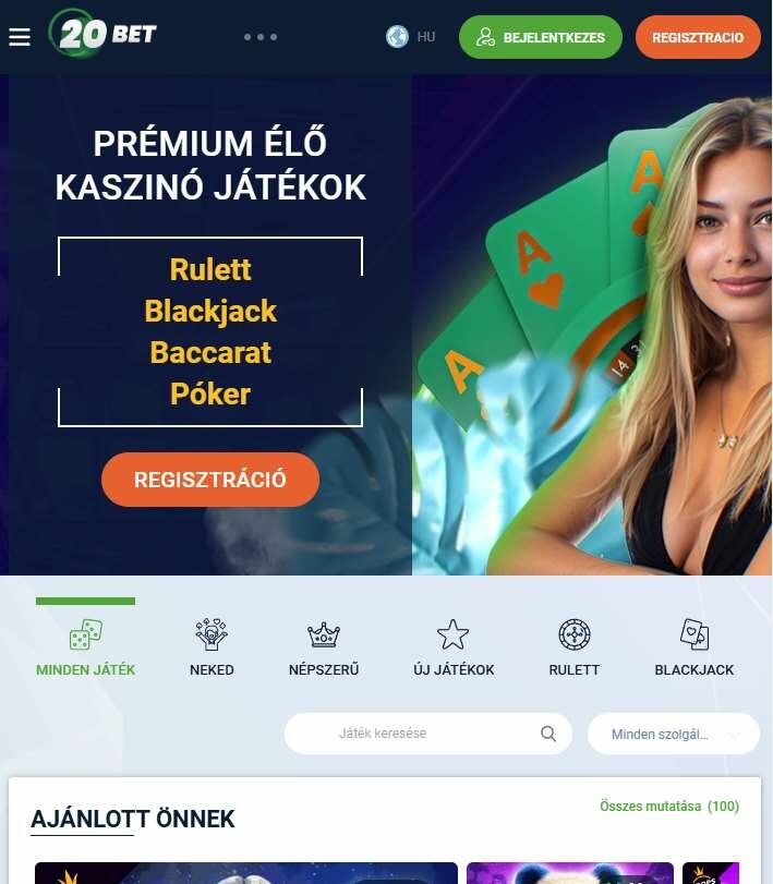 &eacute;lő kaszin&oacute; kezdők&eacute;pernyője